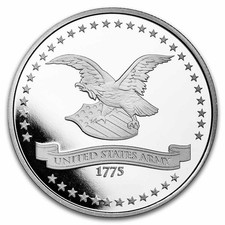 1 oz Silver Round - U.S. Army Vintage 97.83 per troy oz