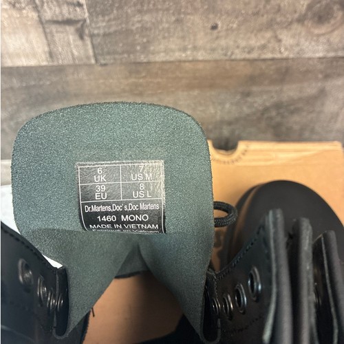 Dr. Martens Unisex M7 L8 Black 1460 Mono Smooth Leather Ankle Boots Edgy LB1-1 - Bild 5 von 8