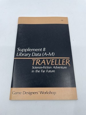 Supplement 8 Library Data (A-M) Traveller GDW RPG Booklet 