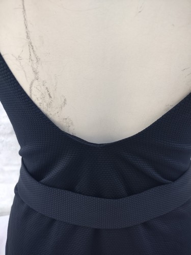 Black Ruffle Swimsuit New Look Scoop Non Wired Belted Swimming Costume Size 18 - Picture 10 of 22