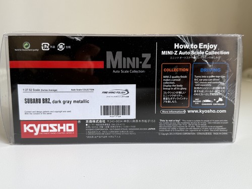 KYOSHO Mini-Z Body SUBARU BRZ dark gray metallic MZP137 - Picture 6 of 6