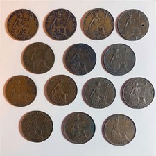 George V Farthings. Nice Collection of various coins from 1911-36.