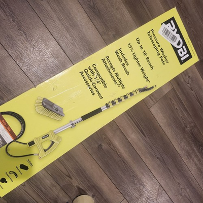 #ad #ad Ryobi RY31EP26 18 ft Pressure Washer Telescoping Extension Pole Missing Brush $45.00