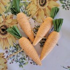 Large Carrot 5" Easter Napkin Rings - Set of 4 NEW