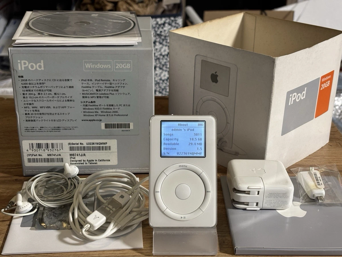 iPod 第2世代　20GB A1019 M8738J/A フルセット　美品 iPod Classic 2nd Generation | eBay