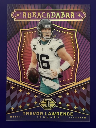 2024 Panini Illusions Trevor Lawrence Abracadabra Purple 8/50 Jaguars NM
