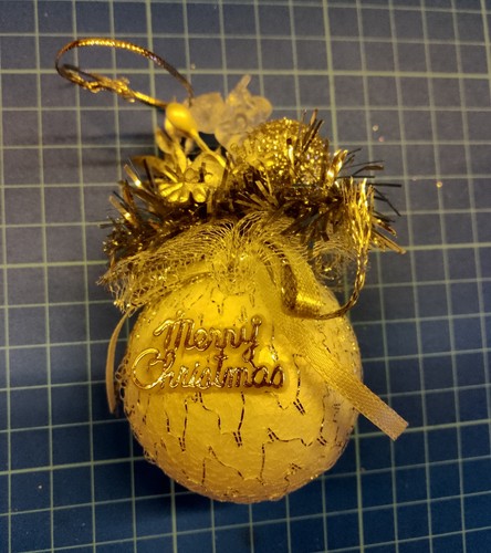 Pallina Di Polistirolo Merry Christmas Per L' Albero Di Natale - Foto 2 di 2