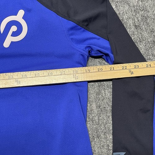 Maglione Pullover Rhone X Peloton 1/4 Zip Uomo Piccolo Sportivo Blu Performance - Foto 12 di 15