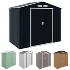 Outsunny 7'x4' Steel Outdoor Shed Organizer and Garden Storage
