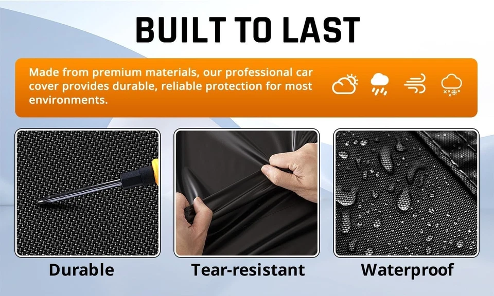 Car Cover Custom Fit for Ford Explorer Waterproof All Weather Sun UV Protection Foto 2 de 4