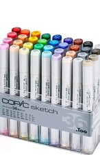  Copic Sketch Basic Marker Set Assorted Color - 36 Piece 12502083