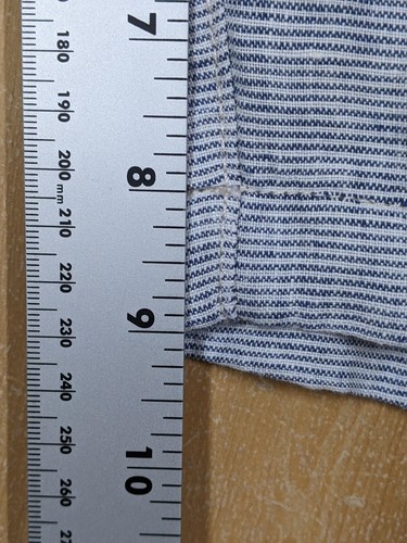 J. Crew 9” Linen Shorts Mens Size 34 Navy White Stripe NWT - Picture 13 of 13