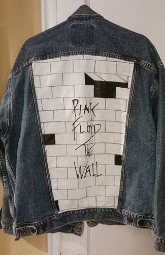 PINK FLOYD THE WALL CUSTOM Levi Denim Jacket men's XL Jean VINTAGE - Picture 3 of 8