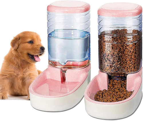 , Dispenser Cibo Gatti, Cani, Automatico, 2 Unità, 3.8L, Dispenser Di Crocchette - Foto 8 di 13