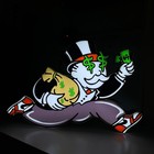 Businessman with Money Bag Led Neon Signs for Wall Decor with USB Dimmable