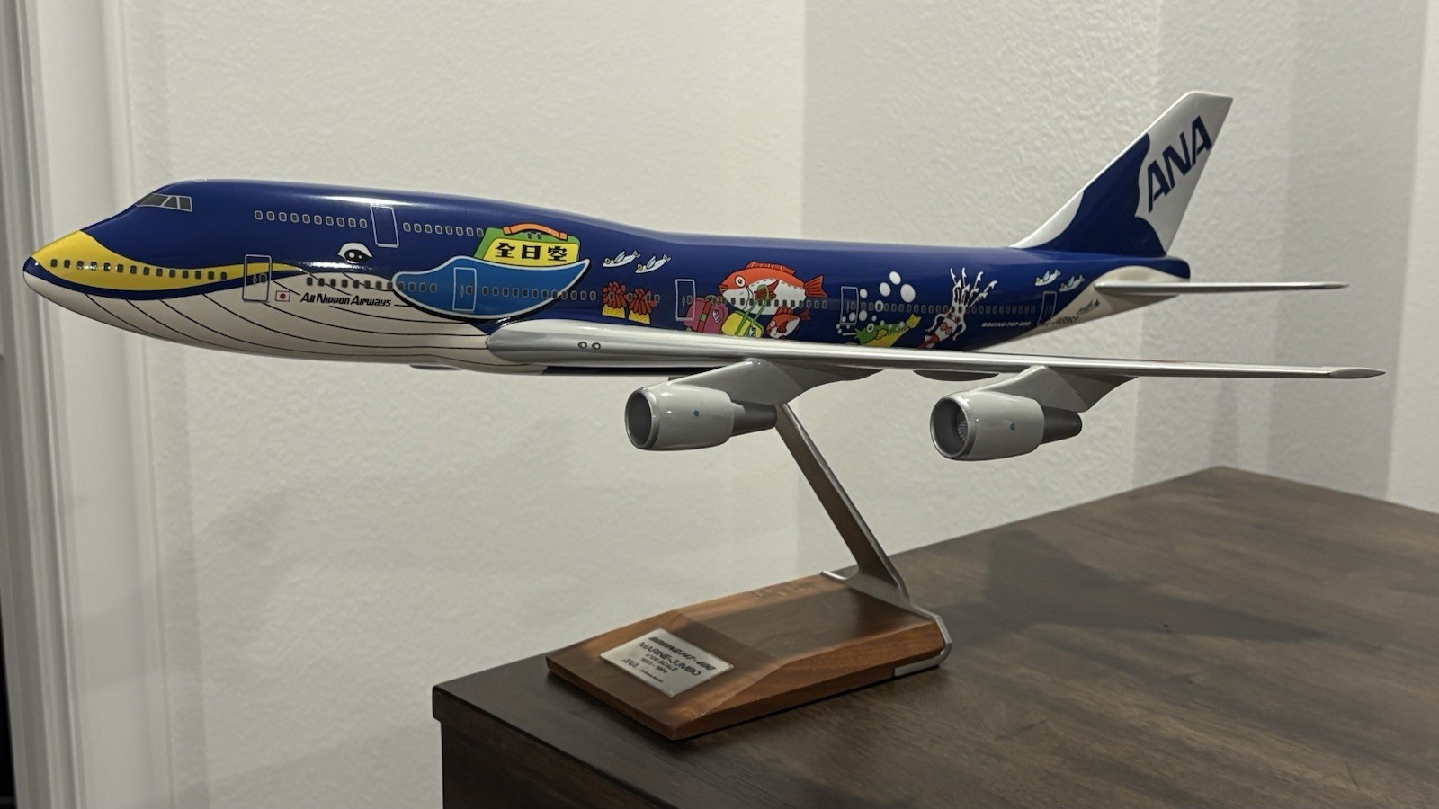 PacMin 1/100 ANA Marine Jumbo Whale Boeing 747-400D JA8963 - Original Release