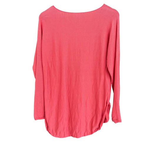 Eileen Fisher Merinowolle Tunika Pullover S Pink Coastal Capsule Minimalist Prep - Bild 2 von 6
