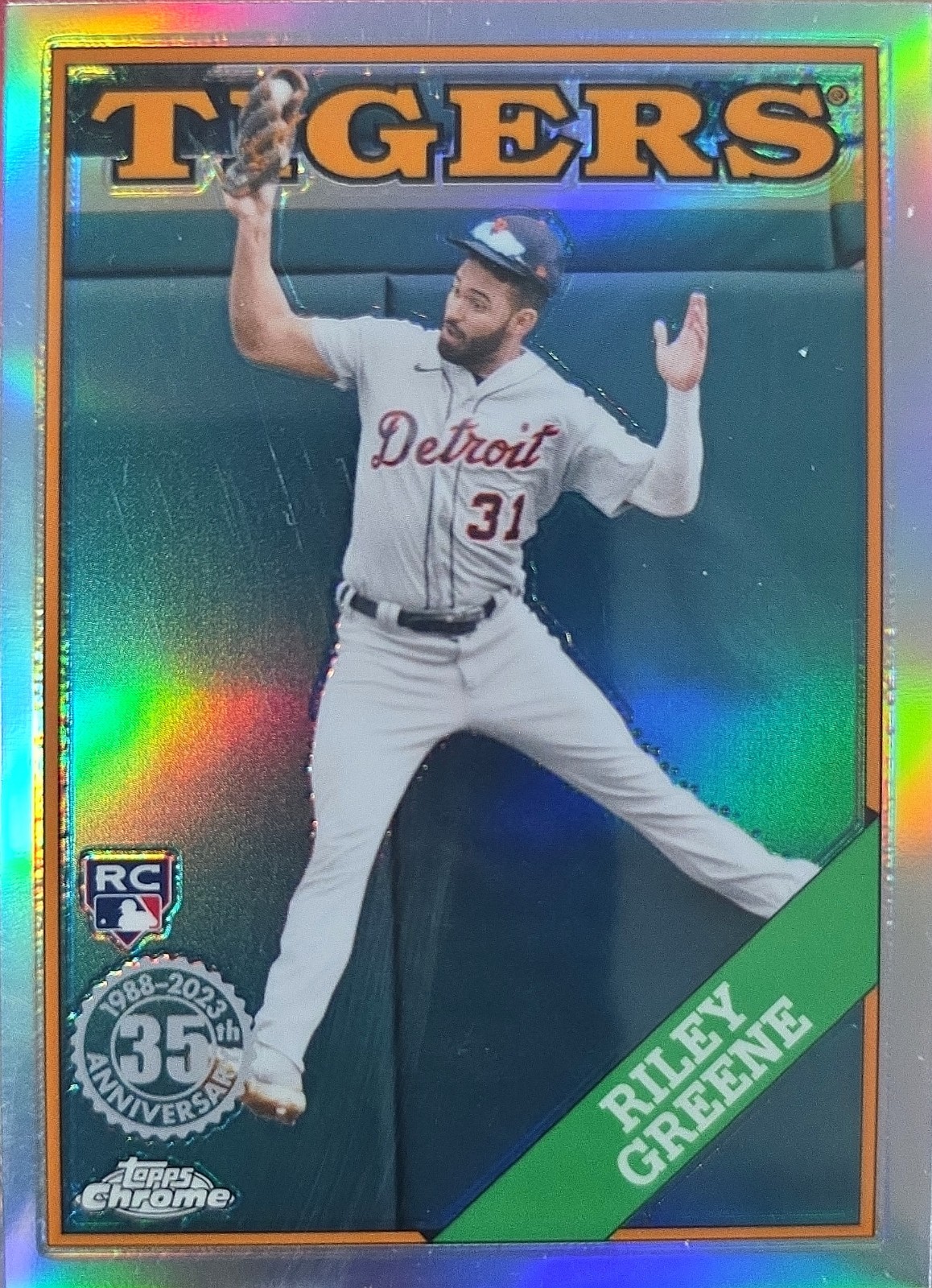 2023 Topps Chrome - 1988 Topps Baseball Riley Greene #88BC-5 (RC)