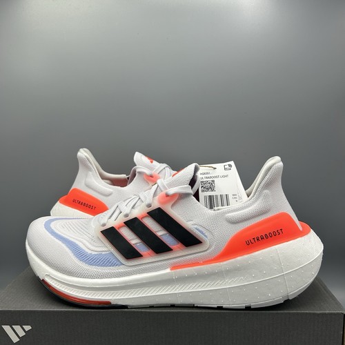 Adidas Ultraboost Light Gym Trainers White Orange Blue Running Shoes UK 9 EU 43