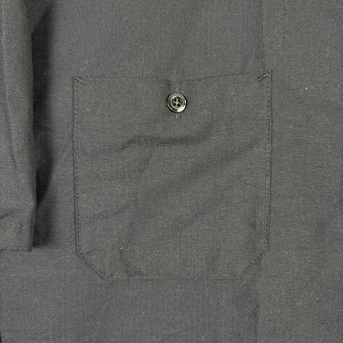 Red Kap Button Up Work Shirt Mens XL Short Sleeve Black Pockets Mechanic - Picture 5 of 12