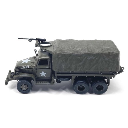 1/72 Scale WWII US Army GMC CCKW 353 Truck Military Simulation Model Toy Gift - Picture 2 of 10