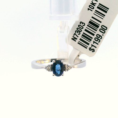 Ladies closeout sale on 10kt colored stone and diamond ring New in box. - Picture 1 of 1