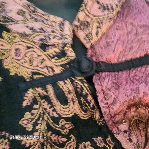 White Stag Womens Size L Earthy Tapestry Toggle Jacket Regency Brocade Asian (J1 - Picture 16 of 19