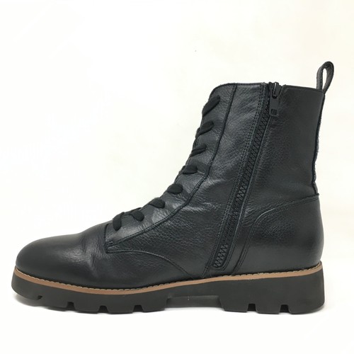 Vionic Lani Combat Boots Booties Schuhe Damengröße 9 schwarz Leder Orthese - Bild 9 von 9