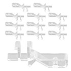12 Pcs Clear Valance Clips Plastic Replacement For Vertical Blinds Accessories