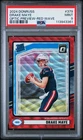 2024 Panini Donruss Rated Rookie Drake Maye #379 Optic Preview Red Wave PSA 9