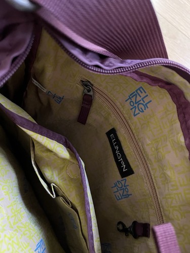 ELLINGTON Nylon Crossbody Bag Purple Plum Multi-Pocket Organizer Travel Purse - Picture 5 of 8