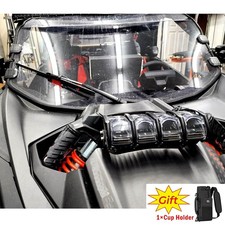 Front Full Windshield Pc Uv Protect For 2017-2025 Can Am Maverick X3 X3 Max