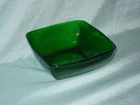 Vintage Anchor Hocking Charm Forest Green Glass Serving Bowl