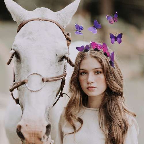 1PC Butterfly Headpiece Tea party fascinators Bohemian Photo Props Costume Party - Bild 3 von 11