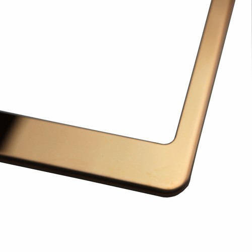 Marco de placa de oro rosa cromo brújula tapa de tornillo de metal grabado con láser - Imagen 3 de 8