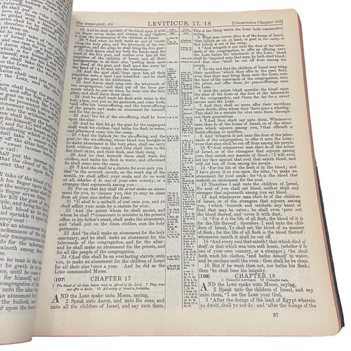 New Standard Alphabetical Bible John Hertel 1955 Blue Ribbon Red Letter Edition - Imagen 13 de 17