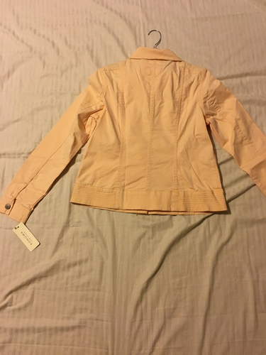 Sonoma: Long Sleeve, Front Zip, Waist Length Jacket, Tender Peach, Sz S - Foto 6 di 7