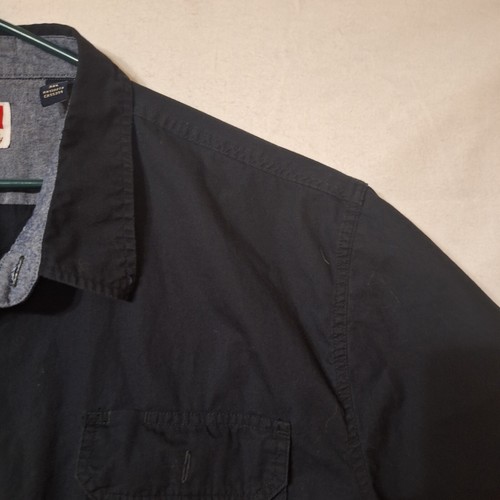 wrangler mens vintage black shirt short sleeve front button size 3XL - Bild 7 von 13