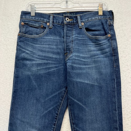 Lucky Brand Authentic Skinny Jeans Mens 30 x 30 - Button Fly Medium Wash Stretch - Picture 2 of 12