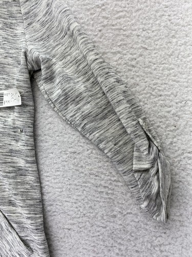 New York & Company Damen Medium M Hoodie vorne offen meliert grau Taschen - Bild 5 von 11