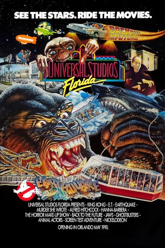 UNIVERSAL STUDIOS FLORIDA PROMO ORIGINAL OFFICIAL MOVIE PRINT PREMIUM POSTER - Bild 2 von 6