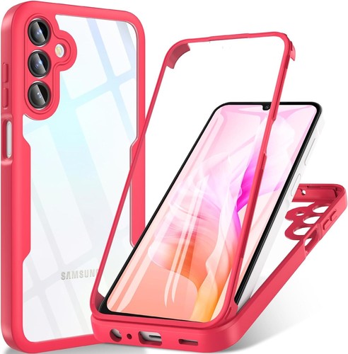 Custodia telefono 360 full cover per Samsung A55 A54 A05S A14 A22 A12 A13 A33 A15 A34 - Foto 12 di 29