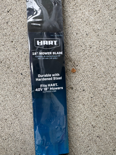 Hart 18" Lawn Mower Replacement Blade 2-in-1 OEM 18 inch Blade 40V HLPM081VNM - Picture 2 of 2