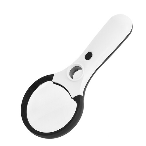 3X/45X Magnifying Glass Lens HandHeld Reading Magnifier With 3LED 1UV Lamp Loupe - Picture 8 of 10