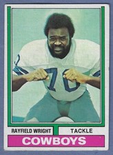 1974 Topps Football #54 Rayfield Wright Cowboys Ex HOF