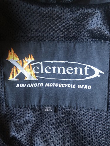 Xelement Advanced Motorcycle Gear Jacket Black Gray Sz XL - Picture 4 of 4