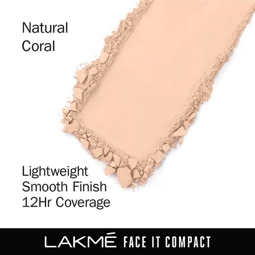 LAKMÉ Face It Compact powder Coral pack of 2 each 9 gm for woman - Picture 3 of 5