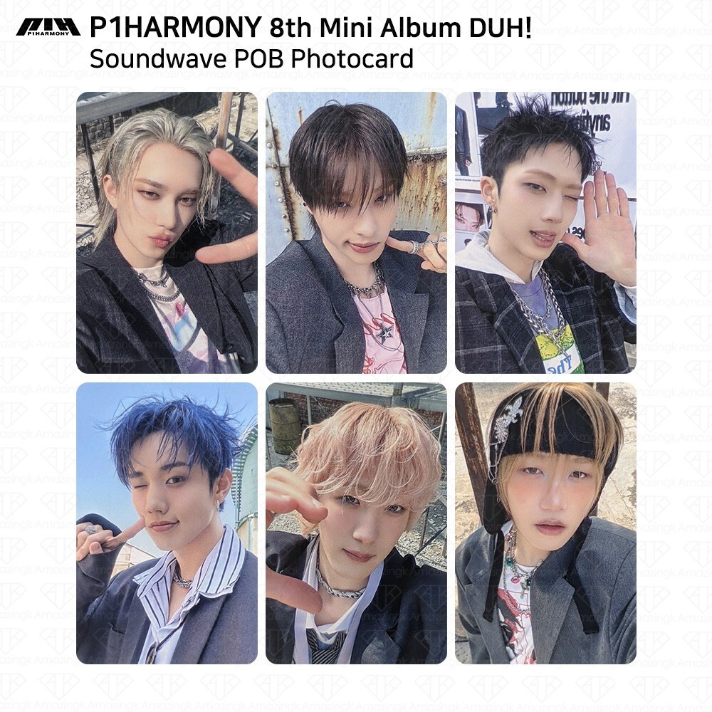 P1Harmony The 8th Mini Album DUH! Soundwave POB Photocard
