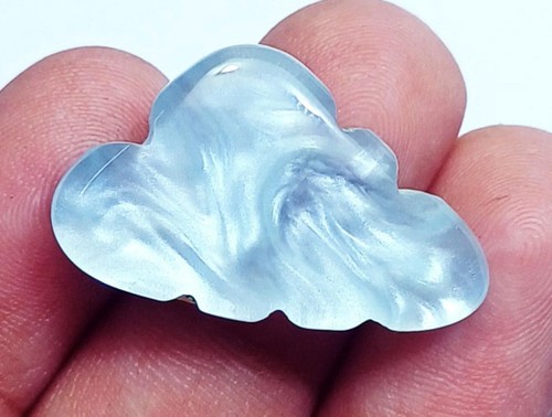 Natural Doublet Mother Opal Cloud Hand Curved 13.90 Ct Certified Loose Gems - Picture 2 of 9