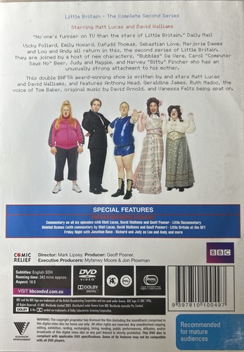 DVD: Little Britain (The Complete 2nd Series) British Crude & Course Humour - Picture 2 of 3